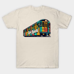Subway Train, Rail Melody T-Shirt